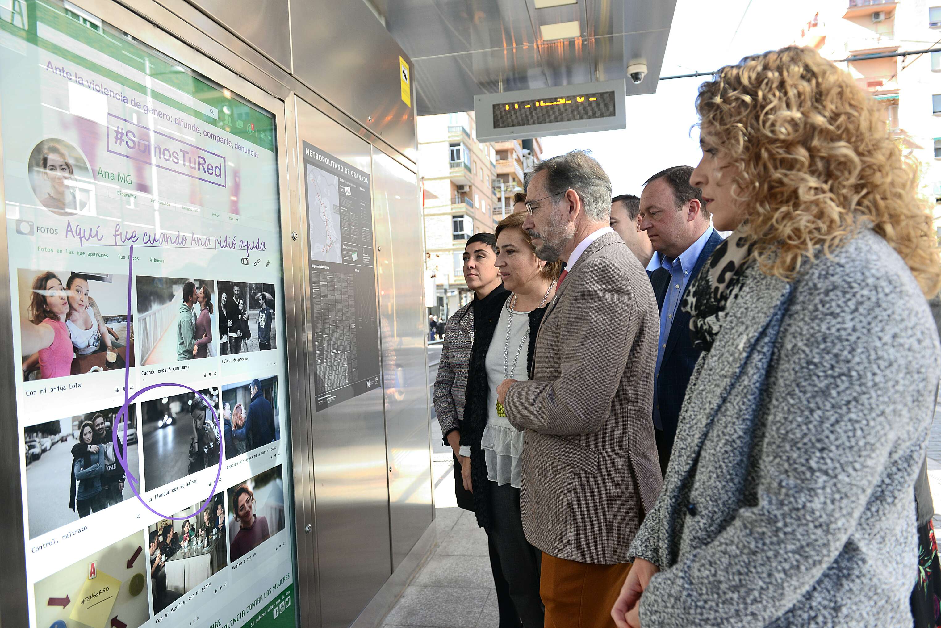 Autoridades públicas apoyan la campaña contra la violencia de género.